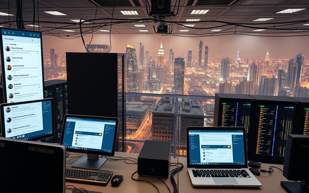 is a system for exchanging messages through a computer network