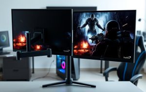 should i mount dual monitor pc gaming