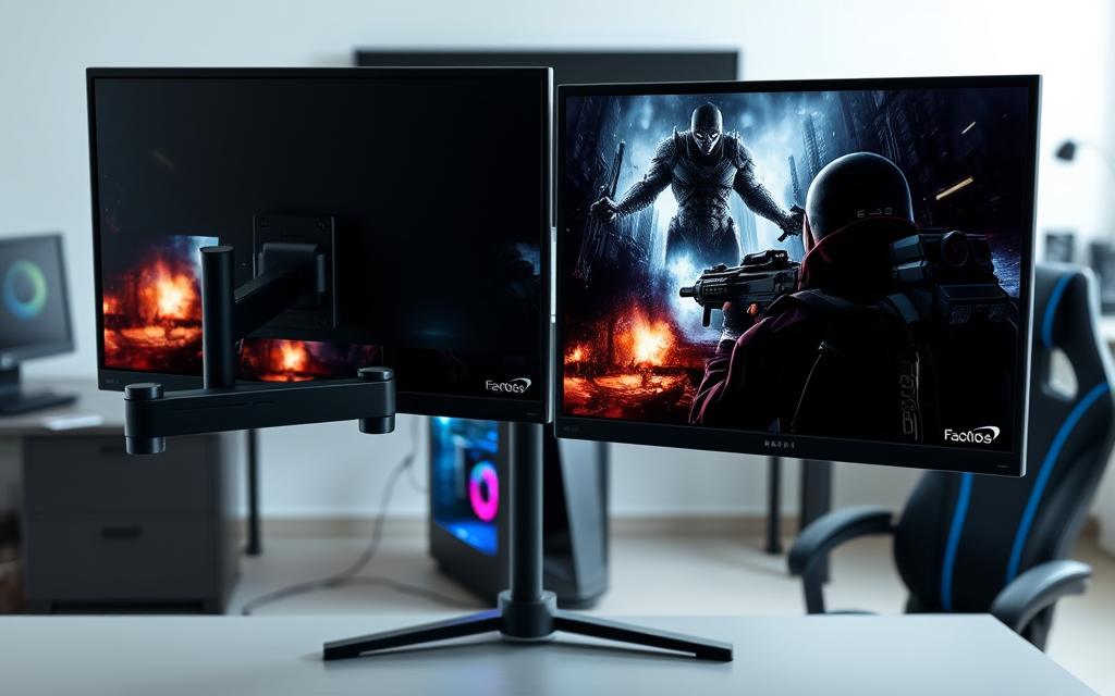 should i mount dual monitor pc gaming